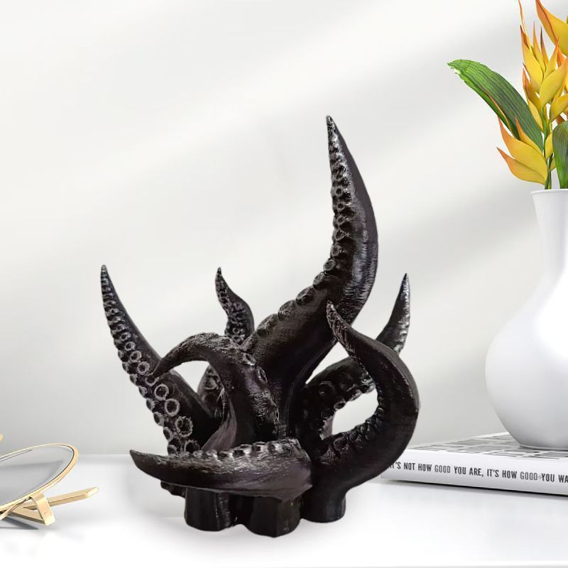 Gothic Style Cthulhu Tentacle Resin Ornaments DIY Handmade Cool Ornaments Dark Two-Dimensional Stand