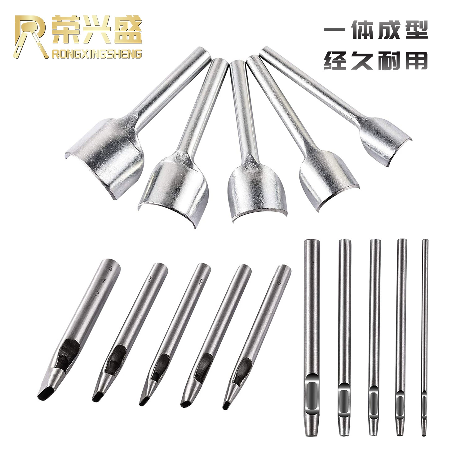 Кожаный костюм для инструментов круглое отверстие Пробивка полукруглая штамповка сплюснутая штамповка кожаная отделка ремня DIY кожаная сумка ручной работы штамповка