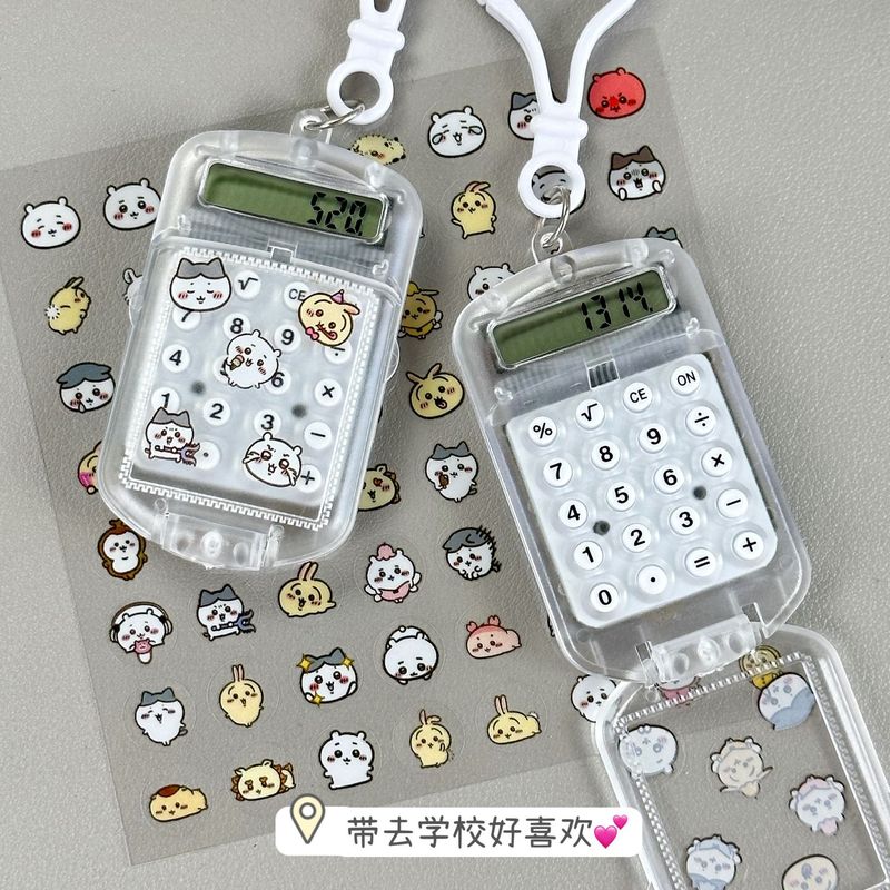 ins风迷你蜡笔小新计算机静音可爱高颜值小巧便携学生考试计算器|undefined