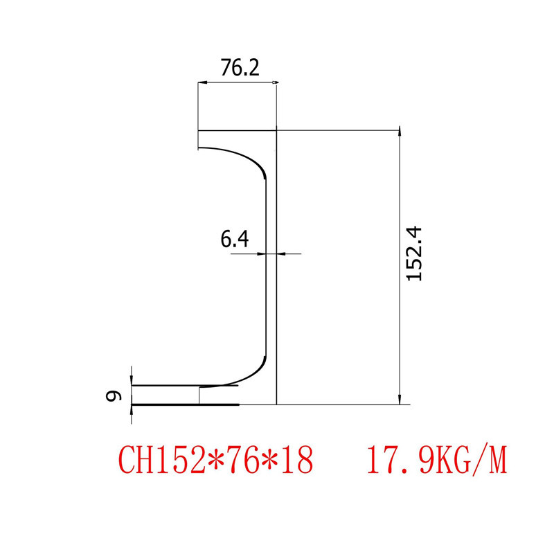 英标槽钢CH152x76x18材质S460价格