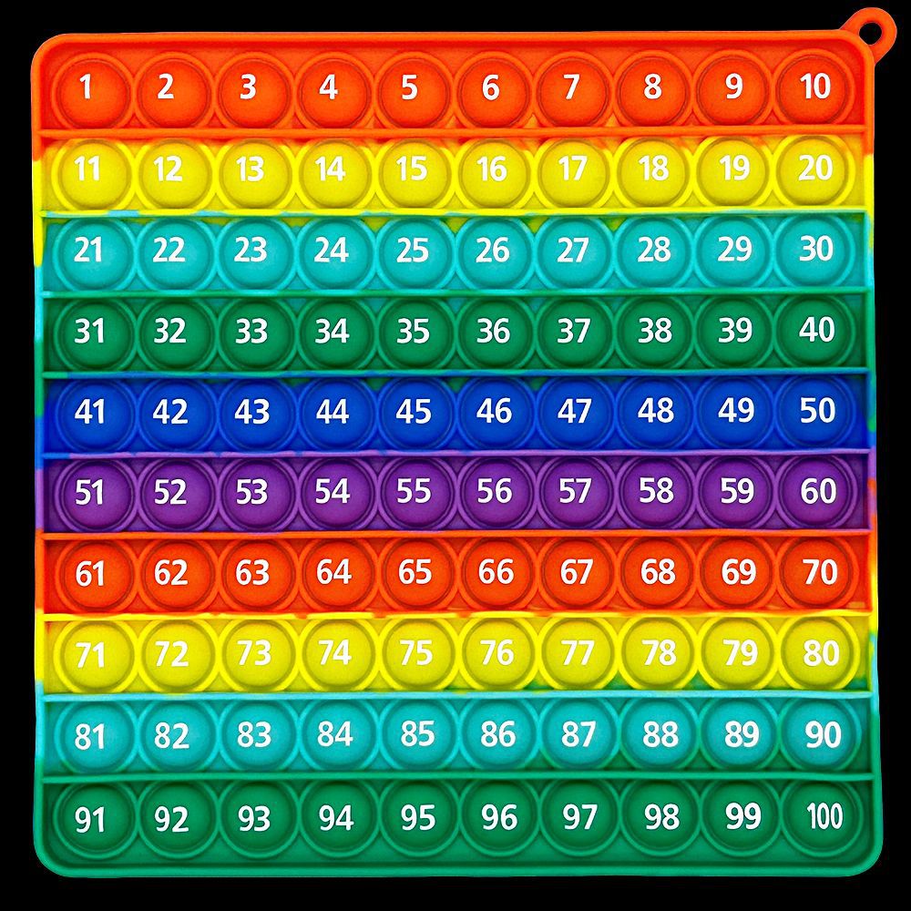 1-100 숫자 (단일 무지개 17.5cm)