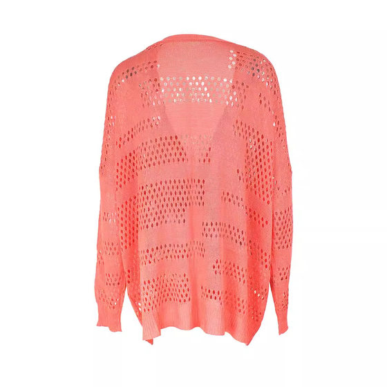Foreign Trade Cross-border Europe and America Amazon Source Factory Women's Hollow Beach Cover Knitted Cardigan Spring Summer Autumn