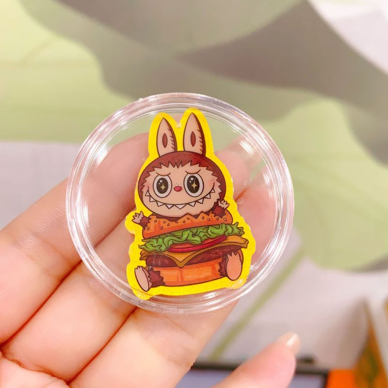 ラブブ labubu 携帯電話ステッカー 2mg 漫画かわいい新年幸運の色金フレーク水貝 999 純金卸売|undefined