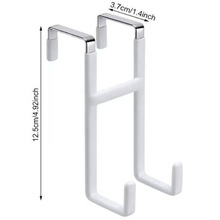 跨境浸胶金属钩子门后挂钩免钉橱柜衣柜防滑衣帽挂钩防护单钩批发