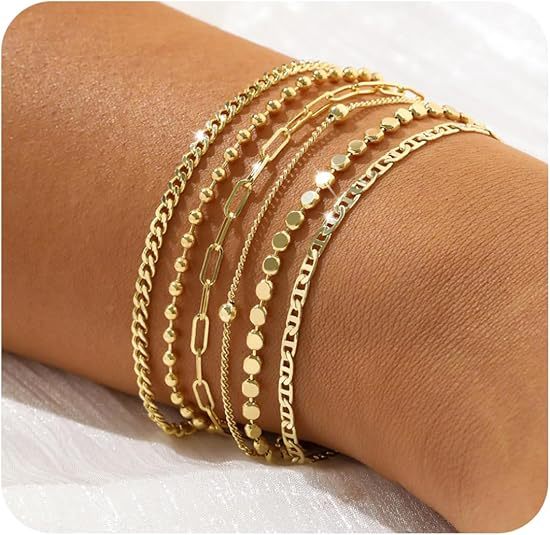 Minimalist & Stackable Layered Bracelets, Lightweight And Comfortable. Hypoallergenic, Kind To Sensitive Skin. A Subtle Way To Elevate Your Daily Look_voghion.com