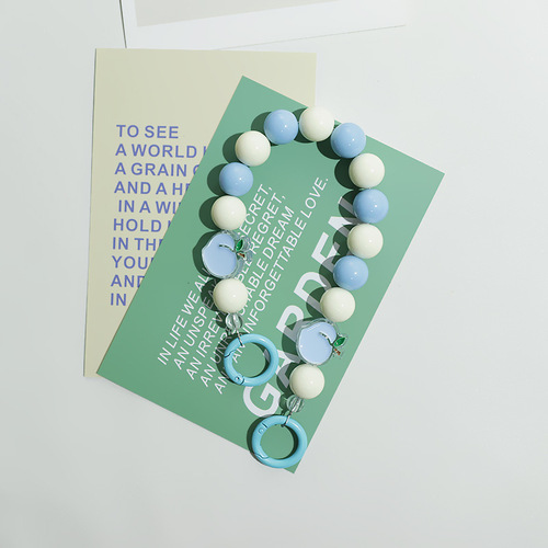 New Fruit Peach Bead Chain Strap Phone Case Accessory Fashion Supply Packaging Decor