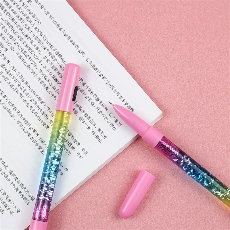 Rollerball pen, stationery for elementary school students, cute black nail sequins
