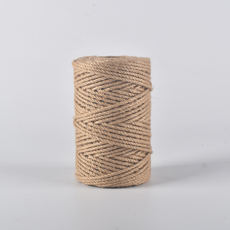 Venta al por mayor de alta calidad gruesa y delgada cuerda de cáñamo cuerda de yute cuerda de escalada de gato cuerda de cáñamo tejida decorativa vintage artesanía de jardinería cuerda de cáñamo fino