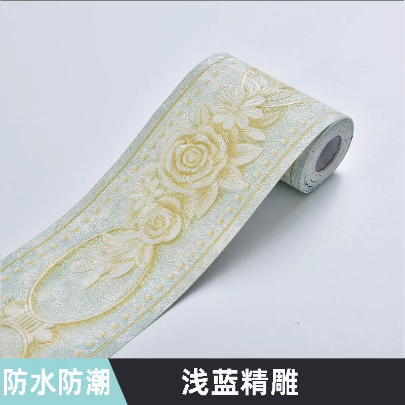 PVC Self-Adhesive Wall Sticker Roll, Waterproof, 10.6 cm × 5 m, Decorative Patterns