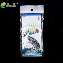 HENGJIA/Hengjia Amazon luminous fish skin skewer hook soft shrimp hanging imitation shrimp skin hook