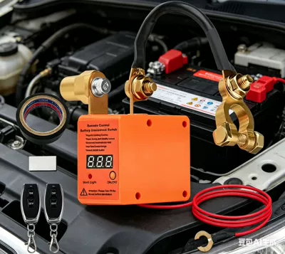 Digər kuzov və aksesuarlar – 12V/24V high-current car battery - orange-electrical-display-tape