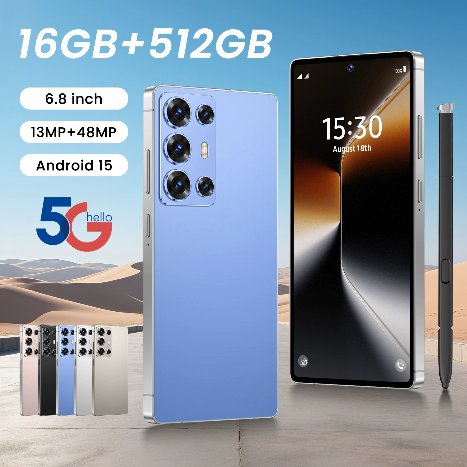 Смартфон C25, 512 ГБ, 7,3-дюймовый широкий экран, корпус 0,5 кг