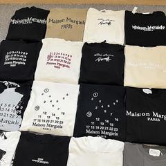 马吉拉风格连帽卫衣休闲重磅刺绣倒置字母MM6宽松情侣秋冬上衣潮