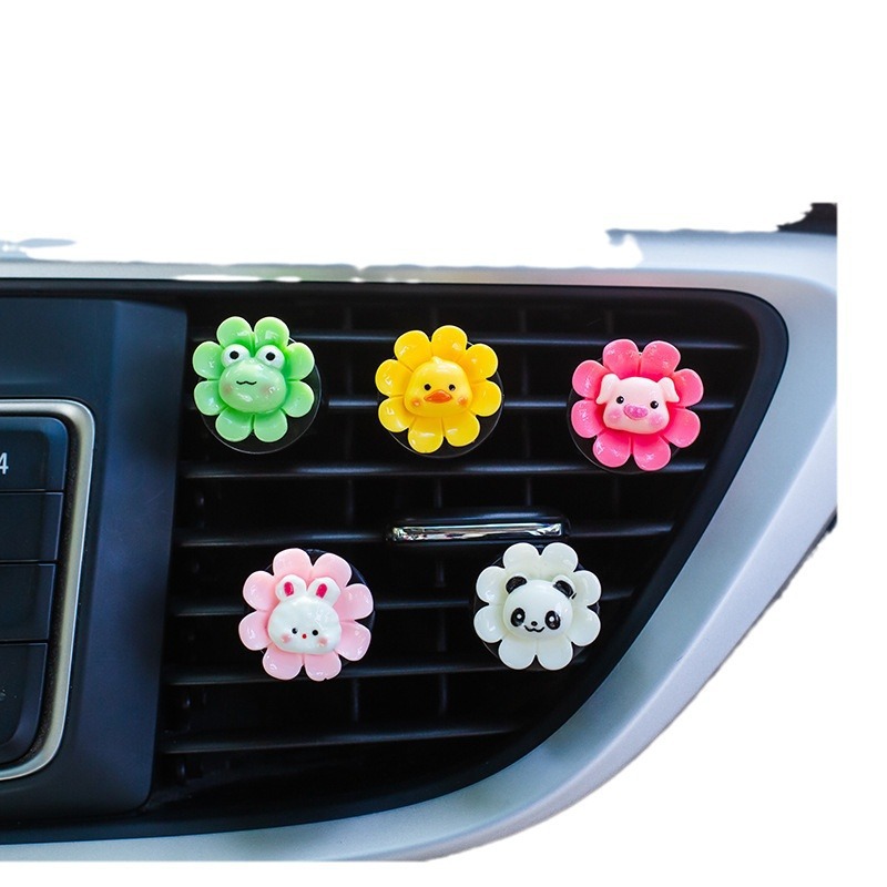 Perfume de coche, aromaterapia, lindo conejito, colgante de salida de aire acondicionado de coche, decoración de coche femenina de celebridades netas