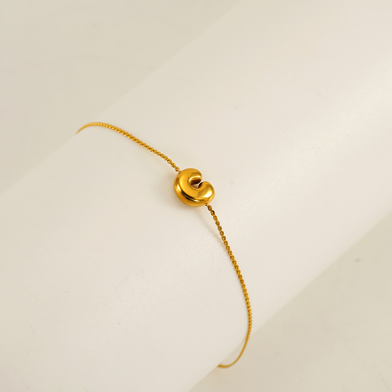 Nuevo lujo ligero de acero inoxidable inswind nicho de diseño de pulseras de letras 26 letras inglesas joyas de moda de mujeres