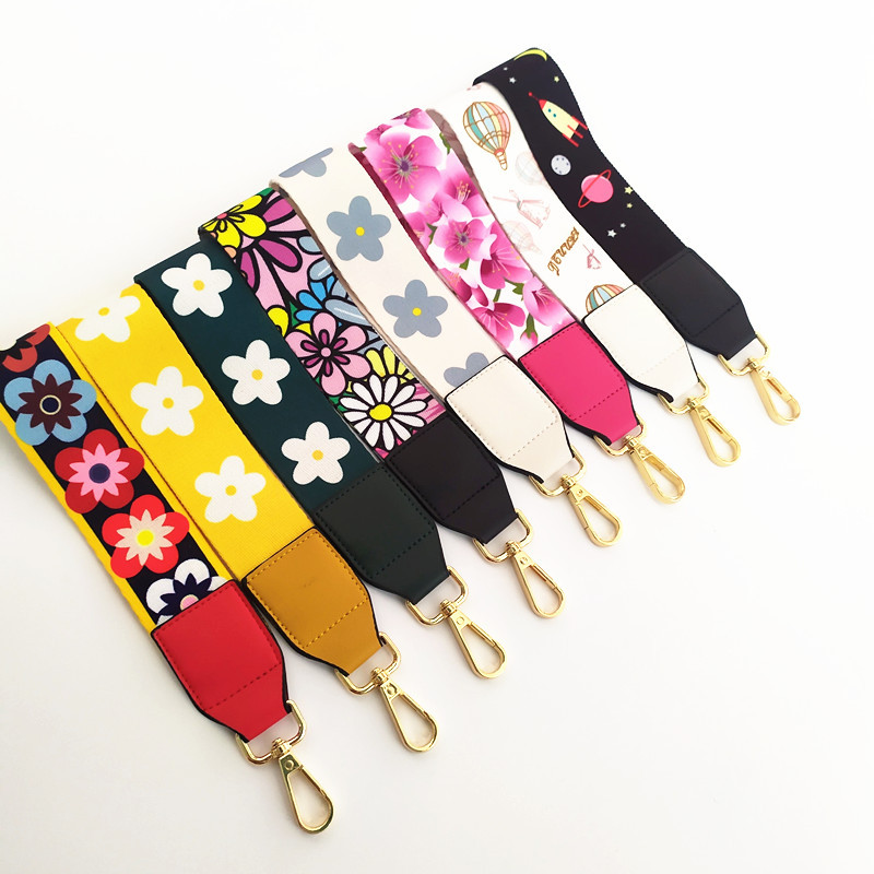 New Colorful Flowers Hand Strap Wrist Strap Decorative Band Accessory Strap Short Hand Bag Small Bag Clutch Belt display picture 2