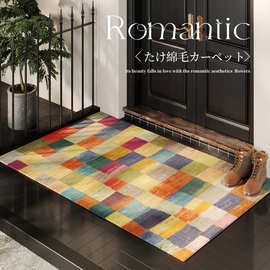 经典美式复古入户进门垫玄关门口多巴胺脚垫可水洗地垫家用防滑垫