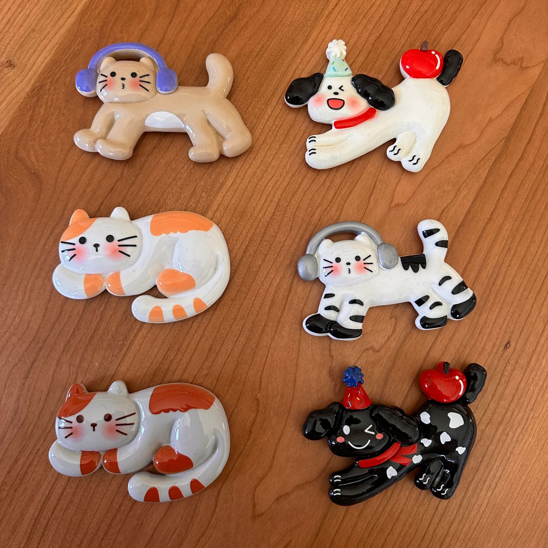70g Weight Refrigerator Magnet Home Textiles & Decor Type Resin Material Dog Pattern Cartoon Style, Cute Style Cartoon Style Cute Dog Resin Refrigerator Magnet Artificial Decorations 4