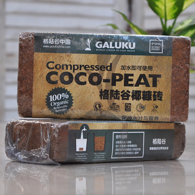 格陆谷椰砖家用脱盐椰糠砖椰砖块阳台养花种菜土兰花营养土椰壳土|ms