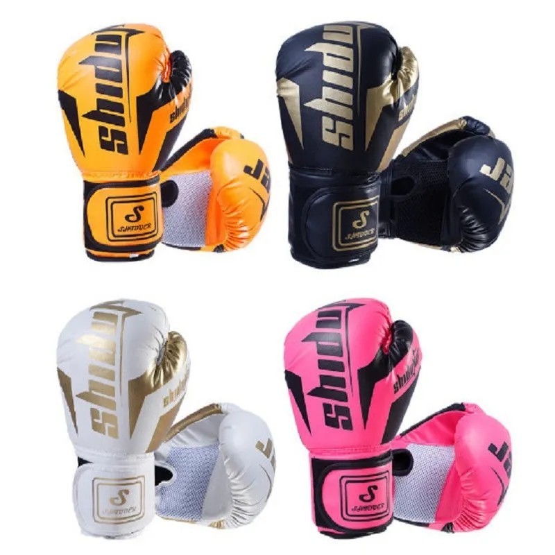 Cross-Border New Children's Adult Fighting Gloves Taekwondo Sanda Fighting Muay Thai Men's and Women's Boxing Gloves