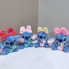 かわいいヘッドノットステッチペンダントぬいぐるみ人形ステッチバッグペンダントキーホルダー人形人形