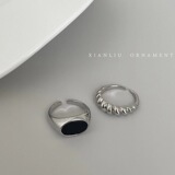 Брендовое ретро кольцо с косичкой, в корейском стиле, простой и элегантный дизайн, на указательный палец