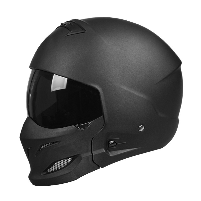 Certificación 3C casco de motocicleta retro casco completo locomotora eléctrica hombre y mujer invierno cuatro estaciones casco escorpión combinación de medio casco