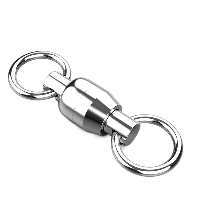 Ocho anillo de acero inoxidable cojinete grande conector giratorio accesorios dos-cabeza solo anillo de soldadura giratoria pesca ocho anillo