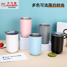 百货300ml不锈钢漱口杯牛奶杯双层咖啡杯儿童水杯洗漱杯牙刷杯缸