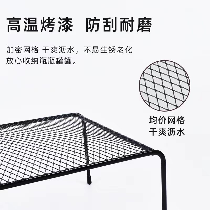 Estante de almacenamiento para cocina, organizador, escurridor de platos, escurridor de platos de doble capa, estante de almacenamiento de metal de fábrica