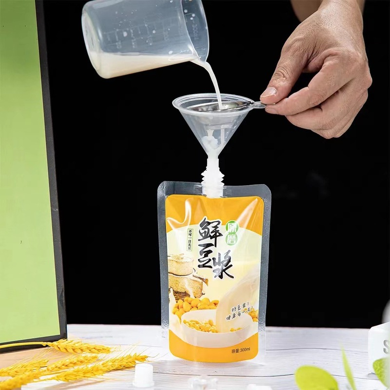 使い捨て豆乳吸口袋携帯用牛乳飲料液体包装袋商用豆乳包装袋|undefined