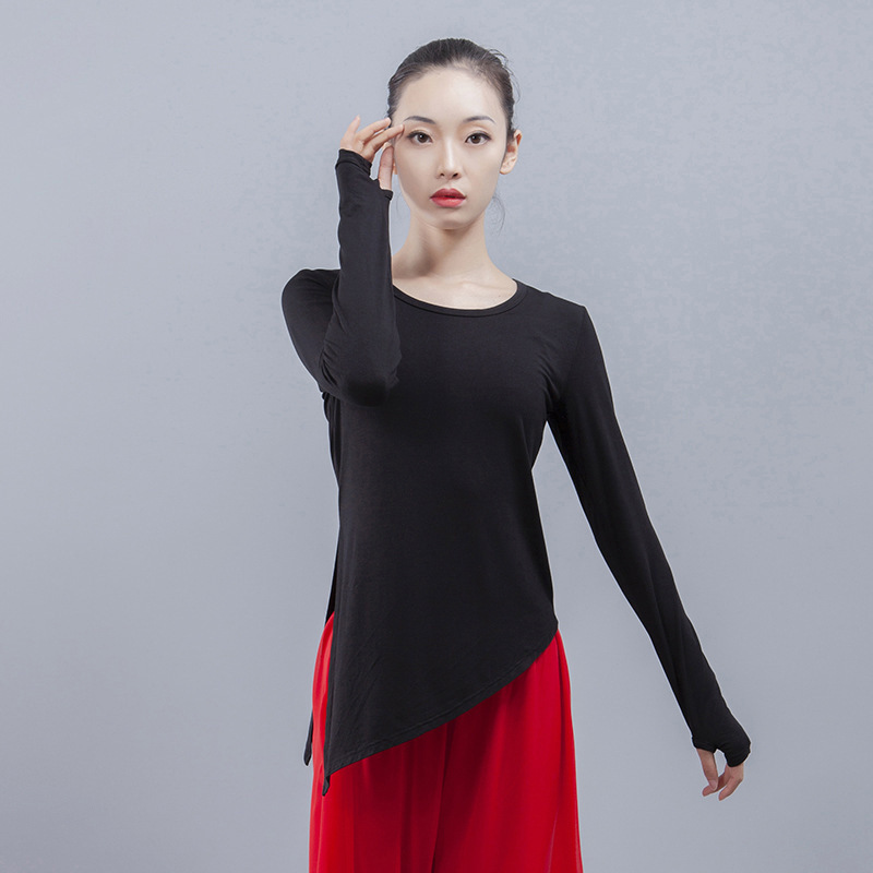 Chinese Classical Dance Costume Practice Clothes Female Adult Dance Clothes Teacher Special Yoga Body Training Top