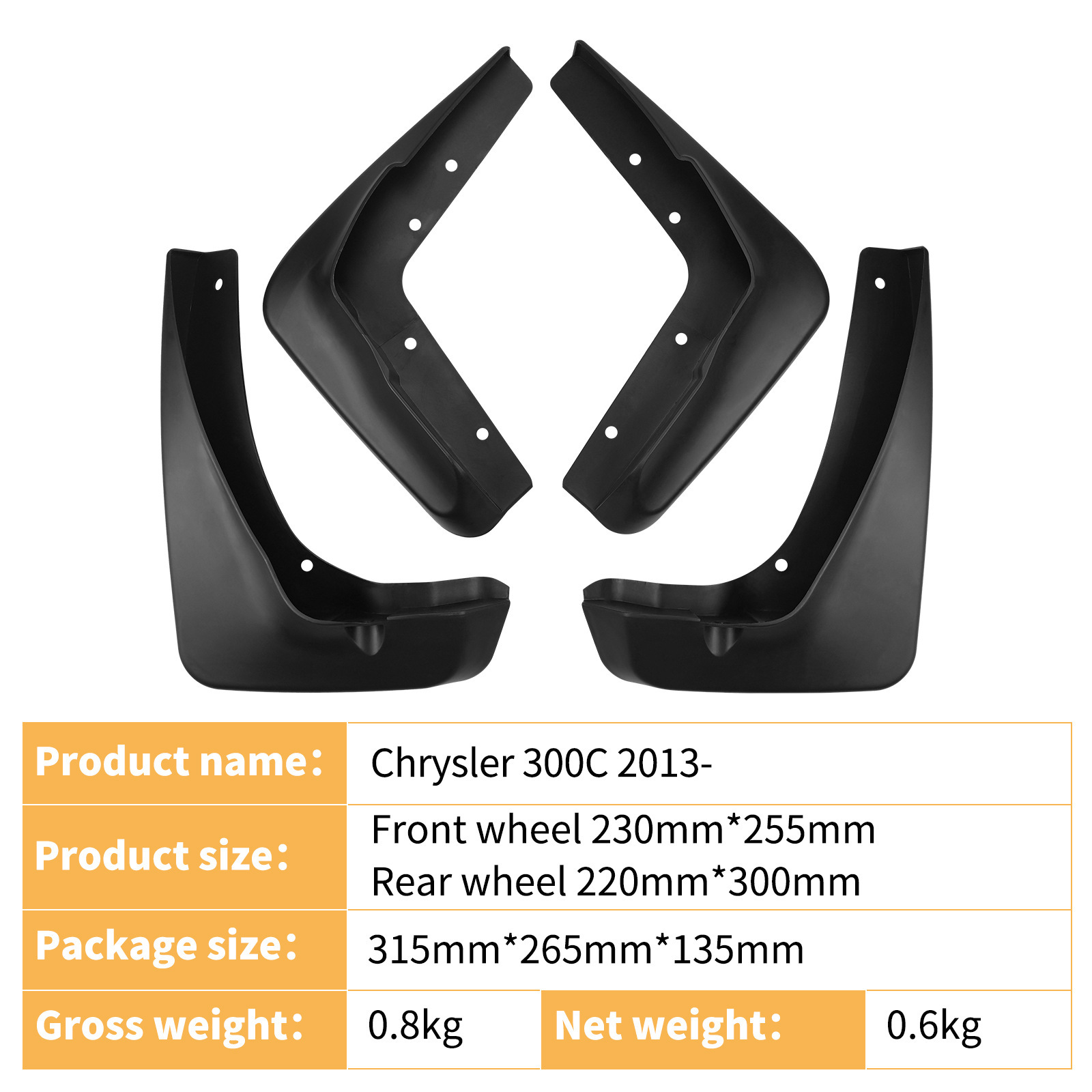 Aplicable a Chrysler 300C 2013 - 2025 comercio exterior transfronterizo rueda de automóvil piel de barrera