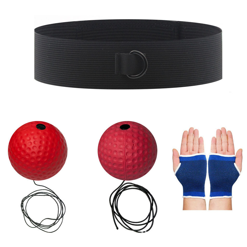 Bola de reacción de boxeo montada en la cabeza Descompresión para niños Bola de ventilación Bola de velocidad mágica Entrenamiento de habilidades para adultos Sala de fitness