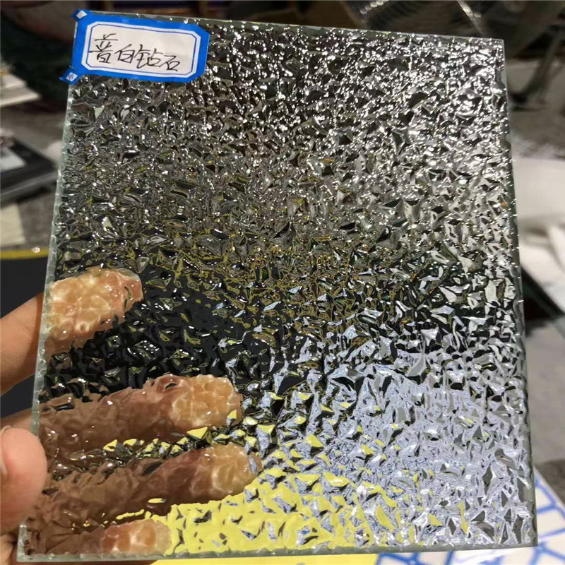 工厂批发优质3 4 5 6 8mm海棠压花玻璃供应各种压花建筑玻璃