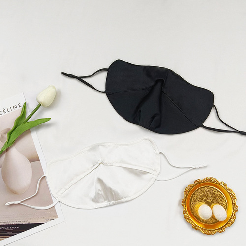 Silk mask, dustproof, cycling, sun protection, UV protection, eye protection, full face mask, adjustable ear straps