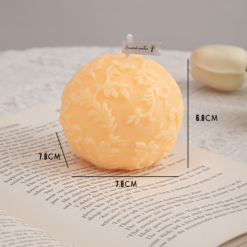 Conjunto de velas aromáticas decorativas com flores_voghion.com