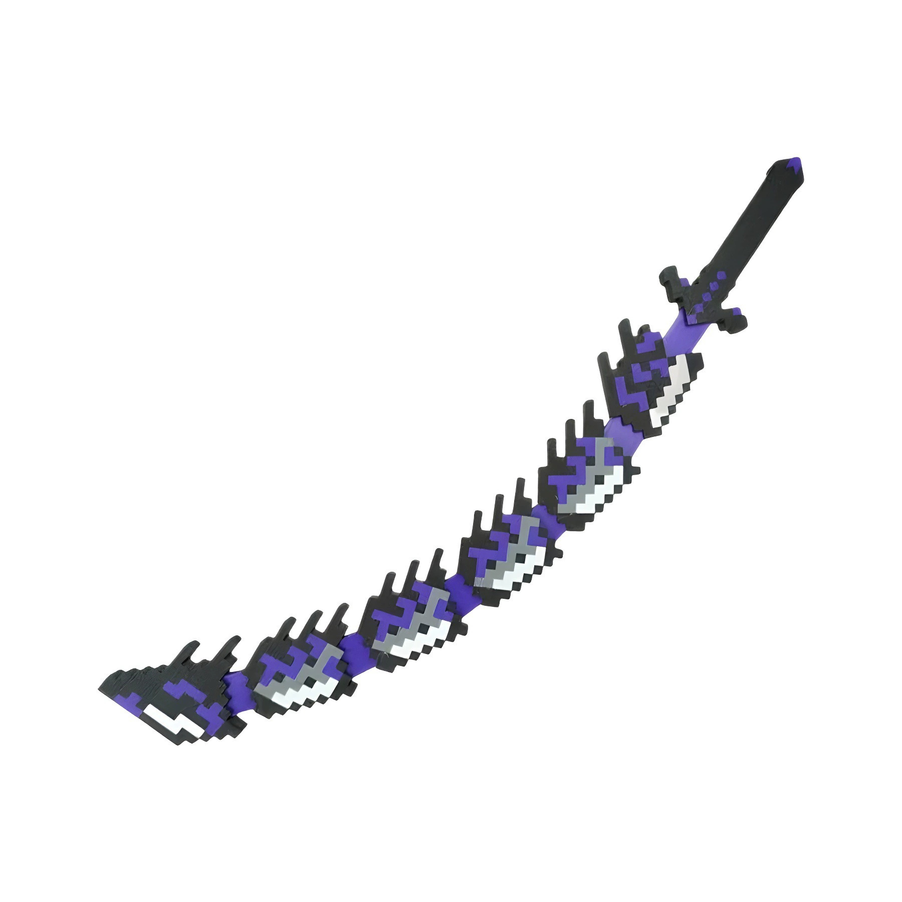 Hot selling minecraft annoying villager full set of weapons and equipment him soul-eating snake blade knife toy model set