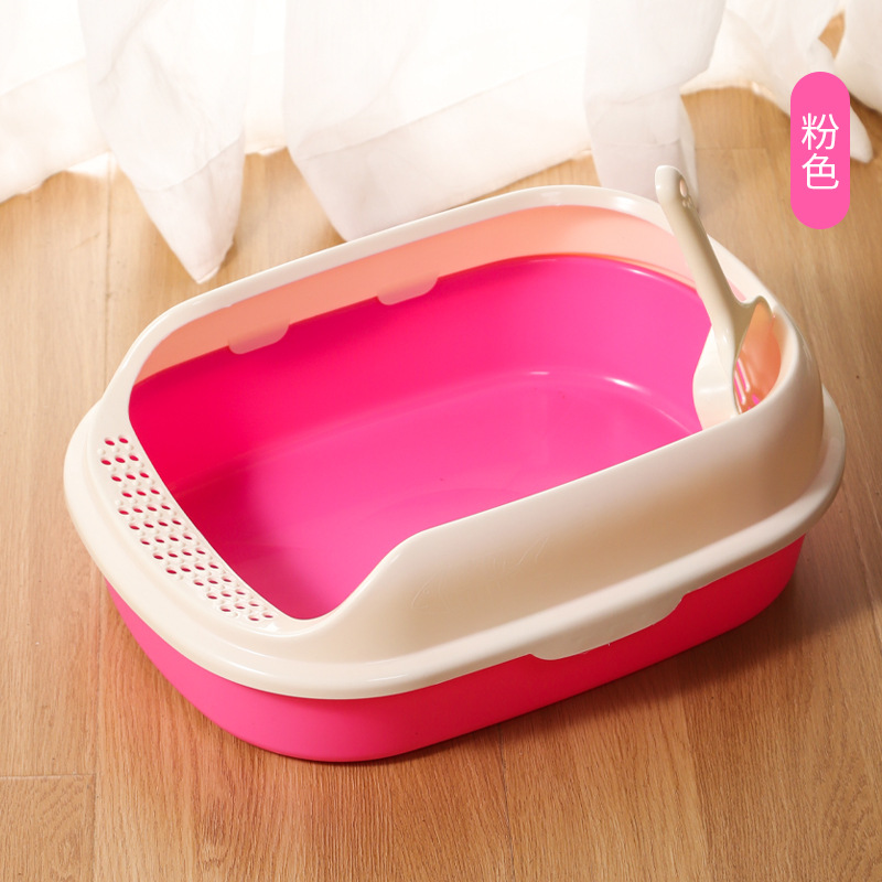 Caja de Arena para Gatos Pequeña, Semicerrada, Anti-grietas, Venta al por Mayor, Inodoro para Gatos Anti-salpicaduras, Elevada, Completamente Cerrada, Venta al por Mayor
