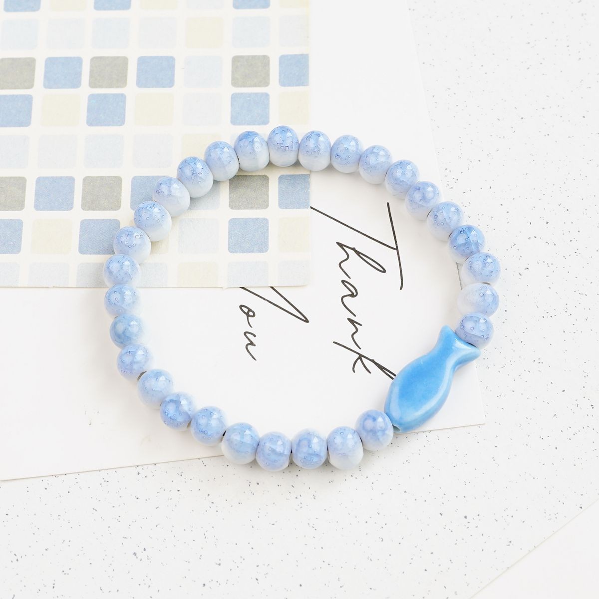 Pulsera de Cerámica para Mujer Hecho a Mano Diseño de Gato image 234
