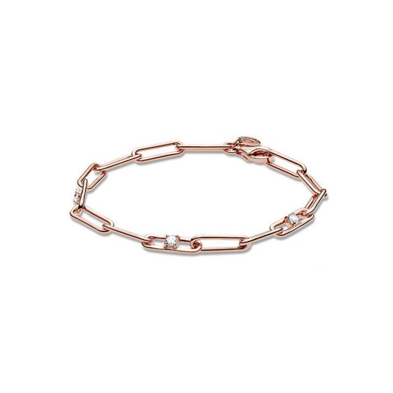 Panjiadora 925 スターリングシルバー ブレスレット テニス ラケット 新しいブレスレット ベーシック ブレスレット|undefined