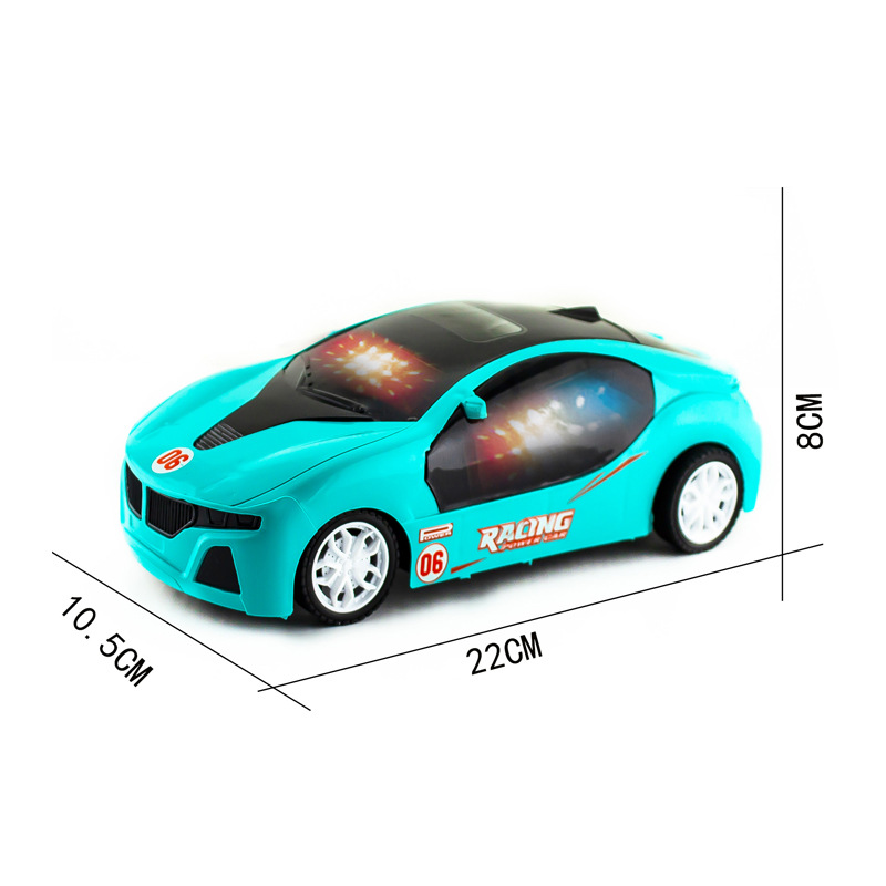 跨境儿童四通遥控赛车灯光无线玩具车仿真车跑车男孩礼物地摊批发