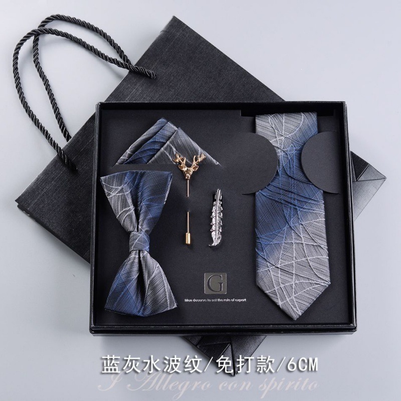 Caja de regalos de boda de novio formal europeo y americano corbata casual coreana para niños regalos de San Valentín sin golpear image 9