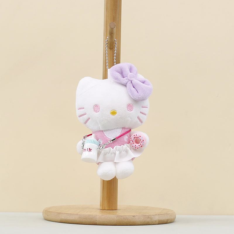 インターネット有名人かわいいミルクボトル子猫ぬいぐるみペンダント漫画 kt 猫のおもちゃ人形バッグペンダント人形人形|undefined
