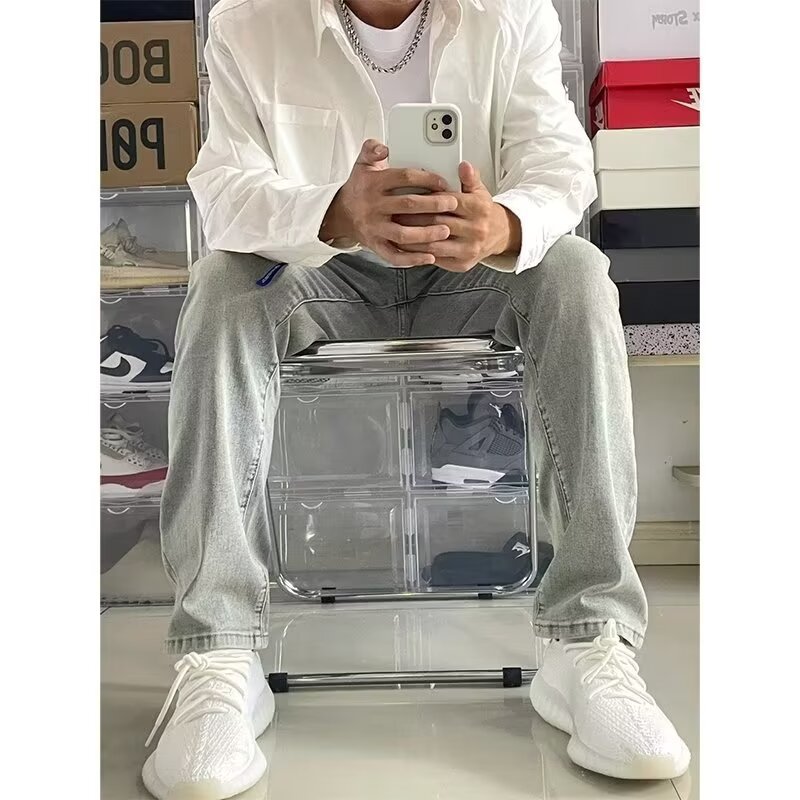 Vaqueros lavados con costuras para hombres y mujeres pantalones estilo vibe americano de calle alta tendencia de moda pantalones negros de pierna recta ~