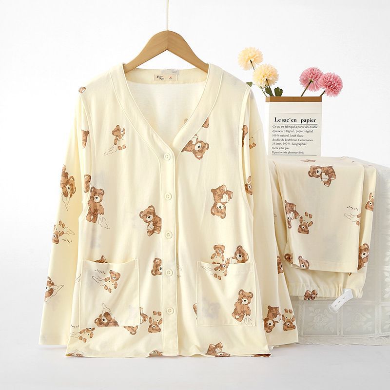 브이넥-플레인-리틀베어-오프화이트