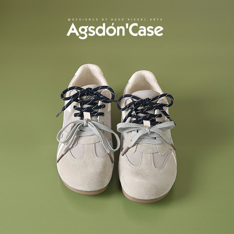 Augustion Ballet alemán zapatos de entrenamiento femenino 2025 verano nuevo estilo malla deportes zapatos casuales zapatos planos