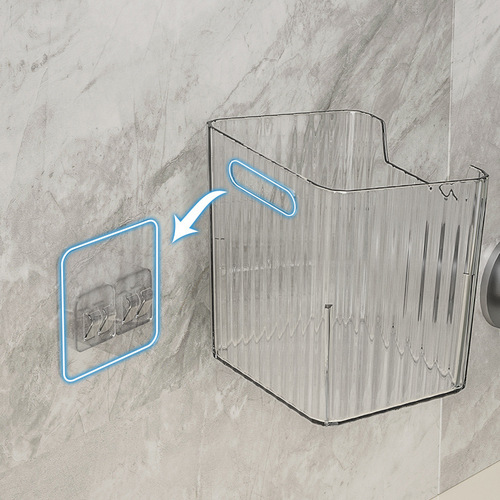 Bathroom toothbrush toothpaste comb storage rack no punching wall hanging bathroom hand washing sink toilet cabinet storage tube