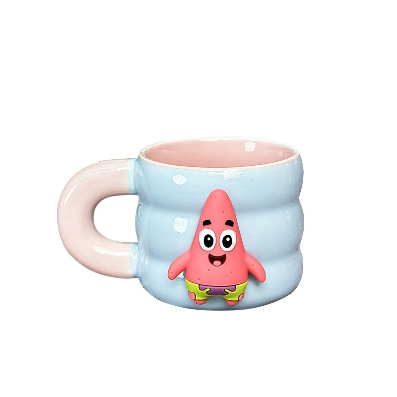 Подлинная SpongeBob Pai звезда совместная магнитная керамическая кружка высокая красивая пара кружка офис водяная кружка