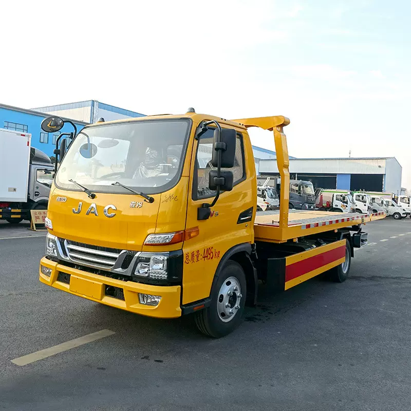 江淮一拖二落地板 清障车  道路救援车 质量过硬 一体板